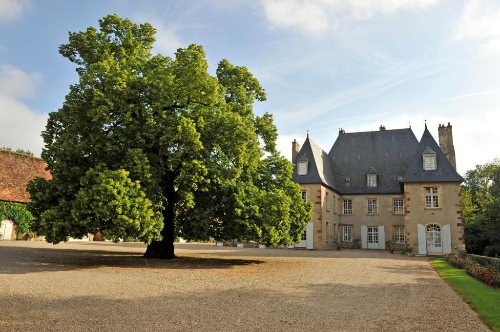 לינה וארוחת בוקר Villeneuve-sur-Allier Chateau Du Riau מראה חיצוני תמונה